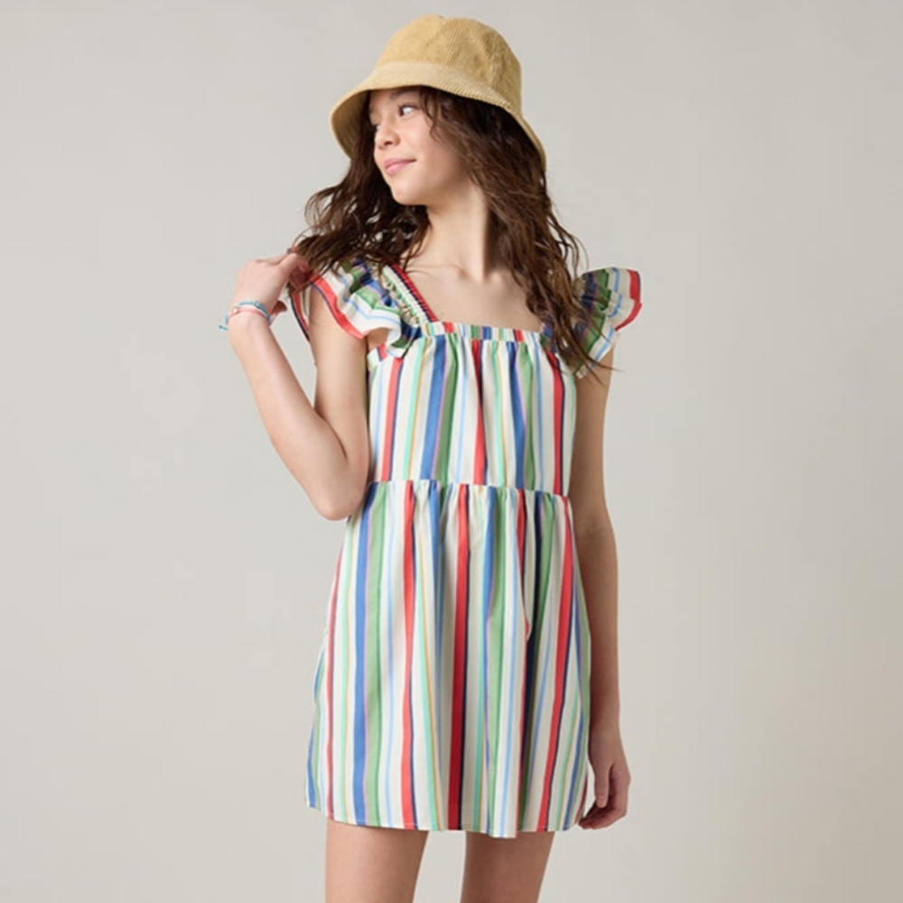 Hello Franki Flutter Sleeve Tiered Tank Dress for girls. New with tag